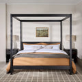 Struttura letto king minimalista a baldacchino