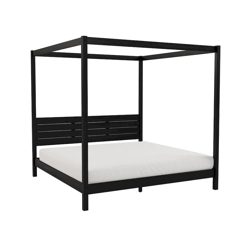 Struttura letto king minimalista a baldacchino