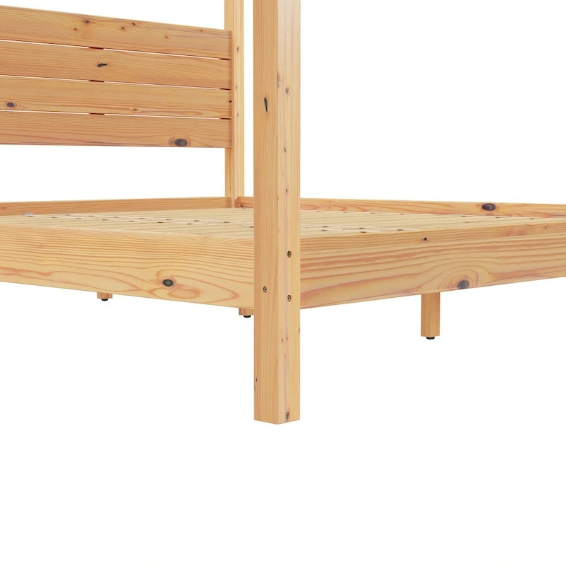 Struttura letto king minimalista a baldacchino