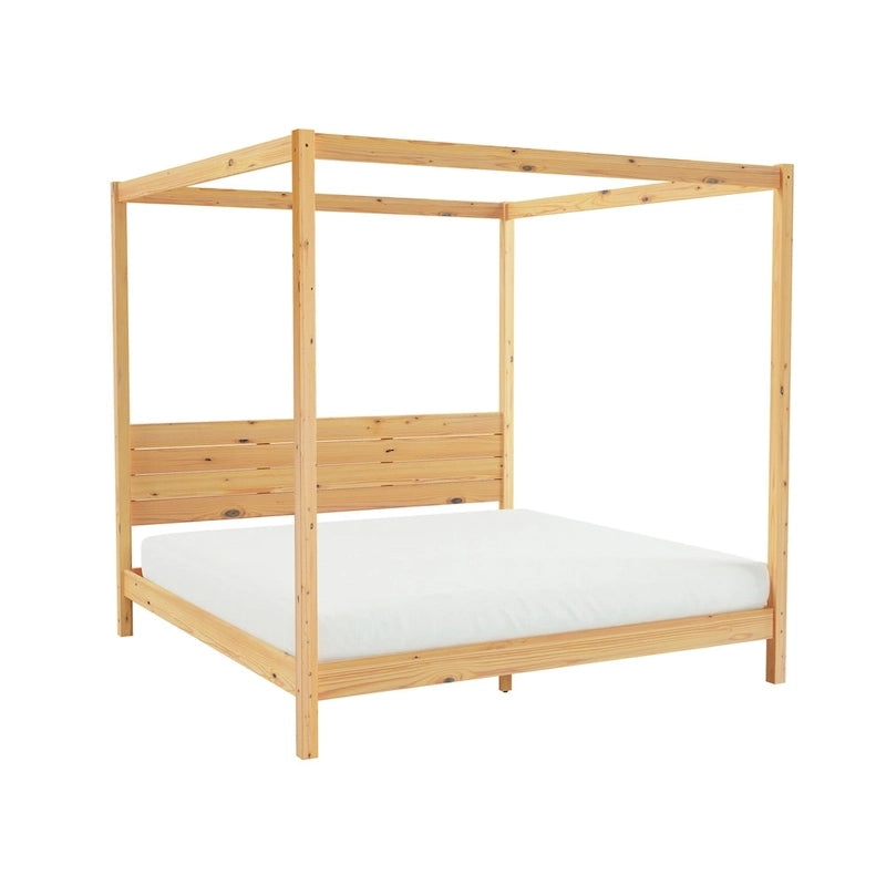 Struttura letto king minimalista a baldacchino