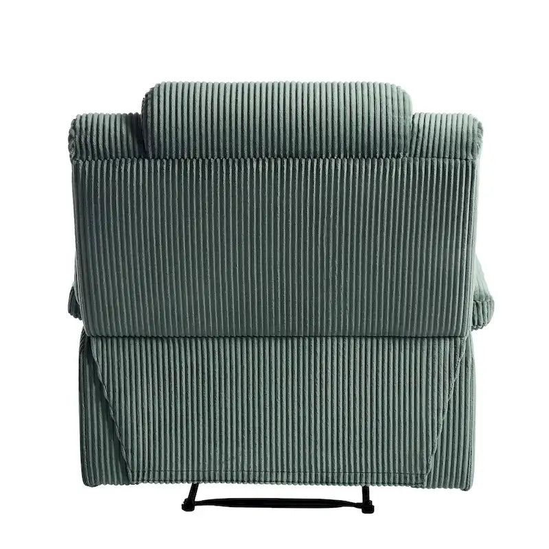 Moderner manueller Cord-Relaxsessel, verstellbarer Loungesessel mit breiten Armlehnen