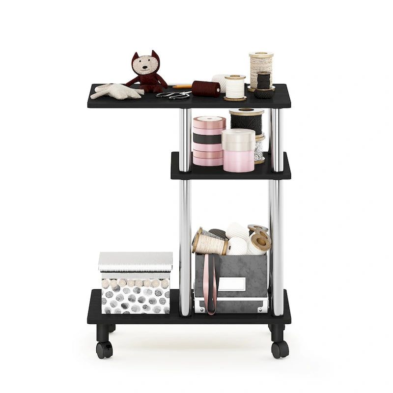 Stolik boczny do sofy w kształcie litery U z kółkami
