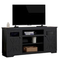 66-Inch Farmhouse TV Stand with Storage Cabinets