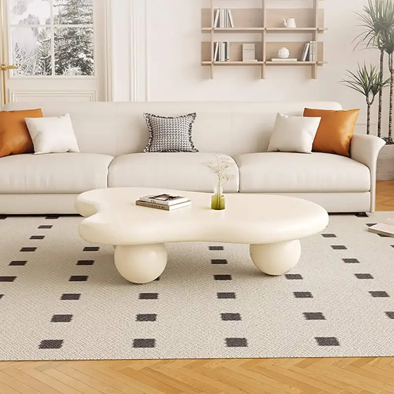 48-Zoll moderner Couchtisch in Wolkenform aus Holz