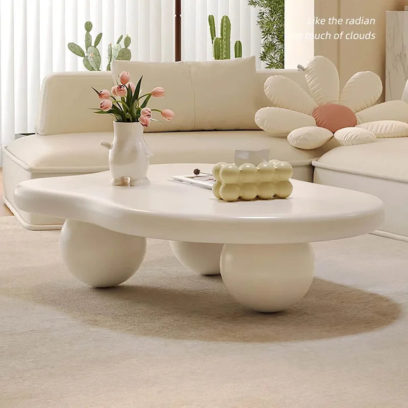 48-Zoll moderner Couchtisch in Wolkenform aus Holz