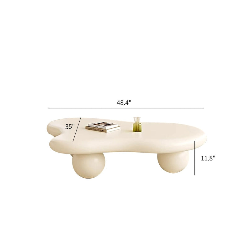 48-Zoll moderner Couchtisch in Wolkenform aus Holz