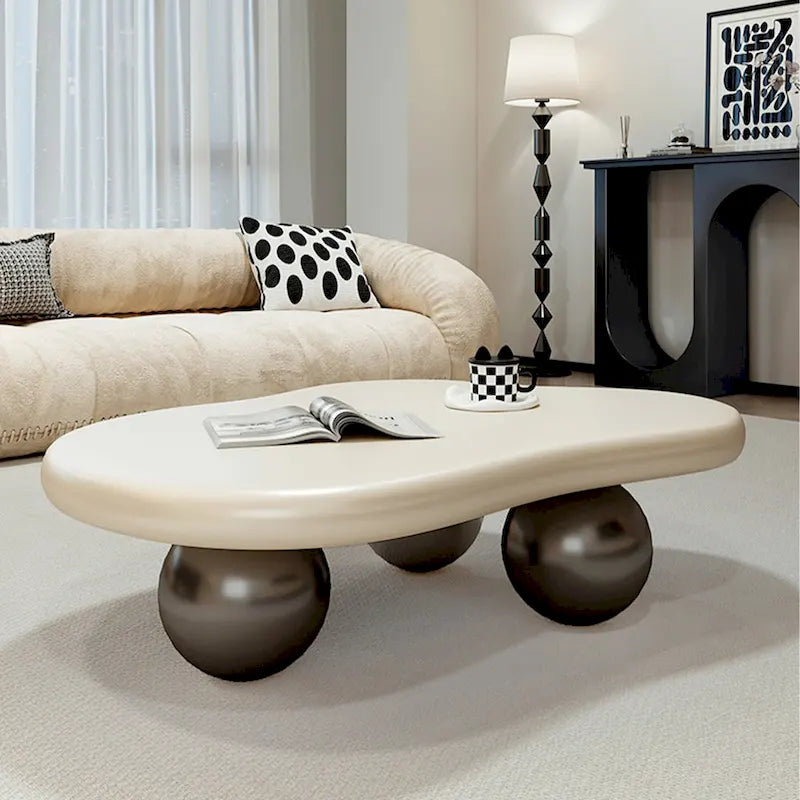 48-Zoll moderner Couchtisch in Wolkenform aus Holz