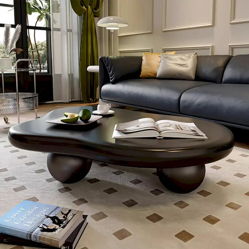 48-Zoll moderner Couchtisch in Wolkenform aus Holz