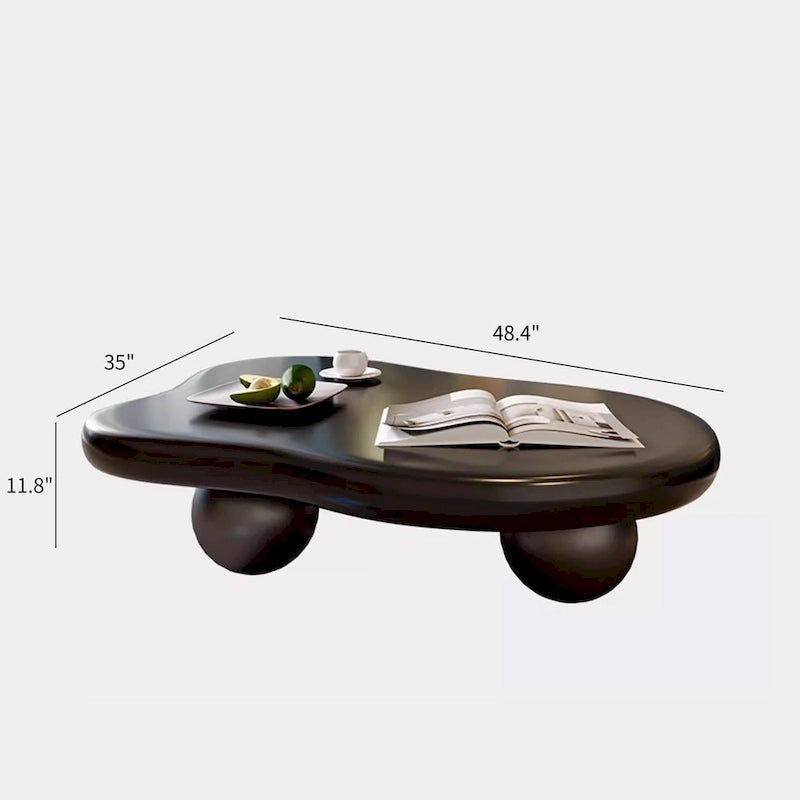 48-Zoll moderner Couchtisch in Wolkenform aus Holz