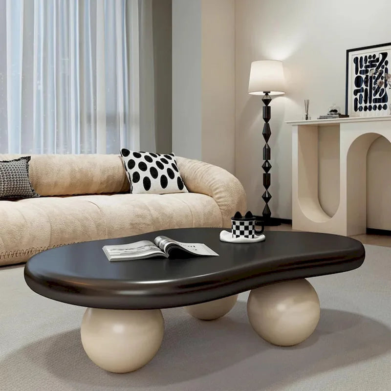 48-Zoll moderner Couchtisch in Wolkenform aus Holz