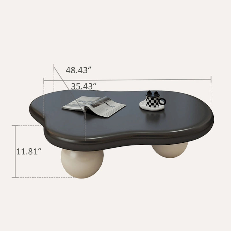 48-Zoll moderner Couchtisch in Wolkenform aus Holz