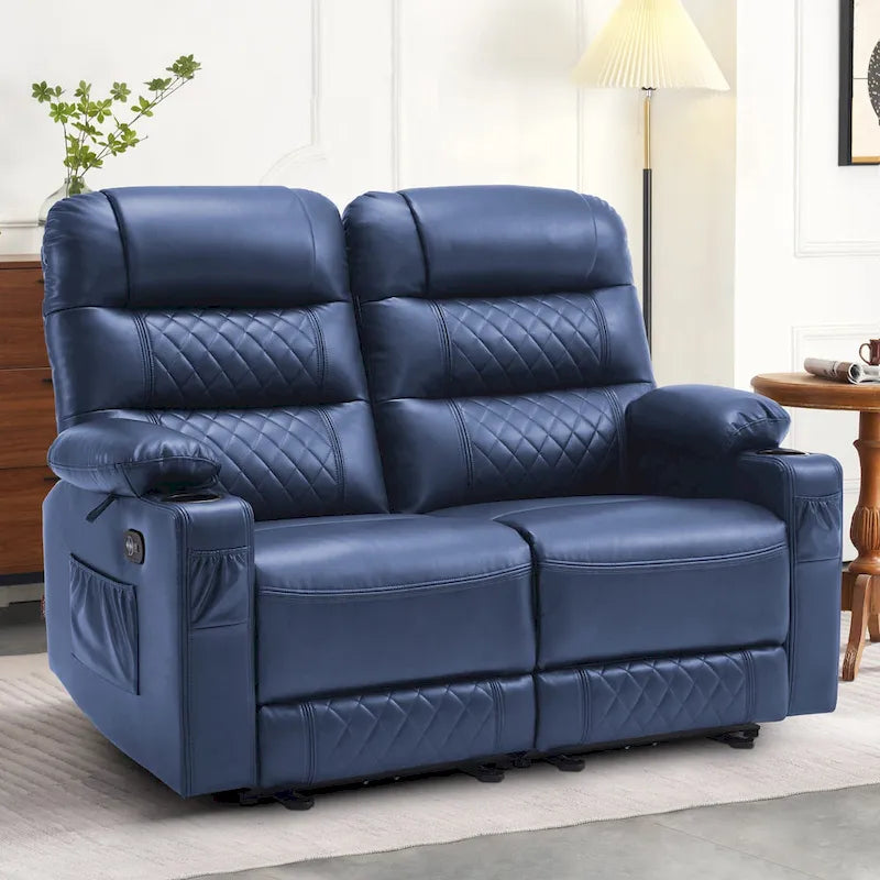 Elektrisch verstelbare loveseat met warmte, trilling en USB-poorten