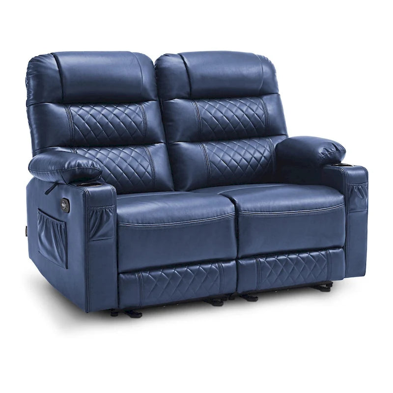 Elektrisch verstelbare loveseat met warmte, trilling en USB-poorten