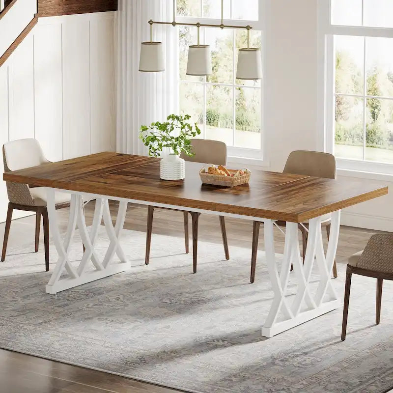 Eettafel van 70.87 inch met metalen frame voor thuis