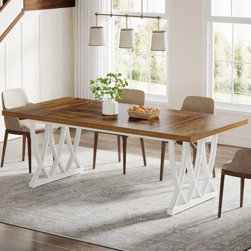 Eettafel van 70.87 inch met metalen frame voor thuis